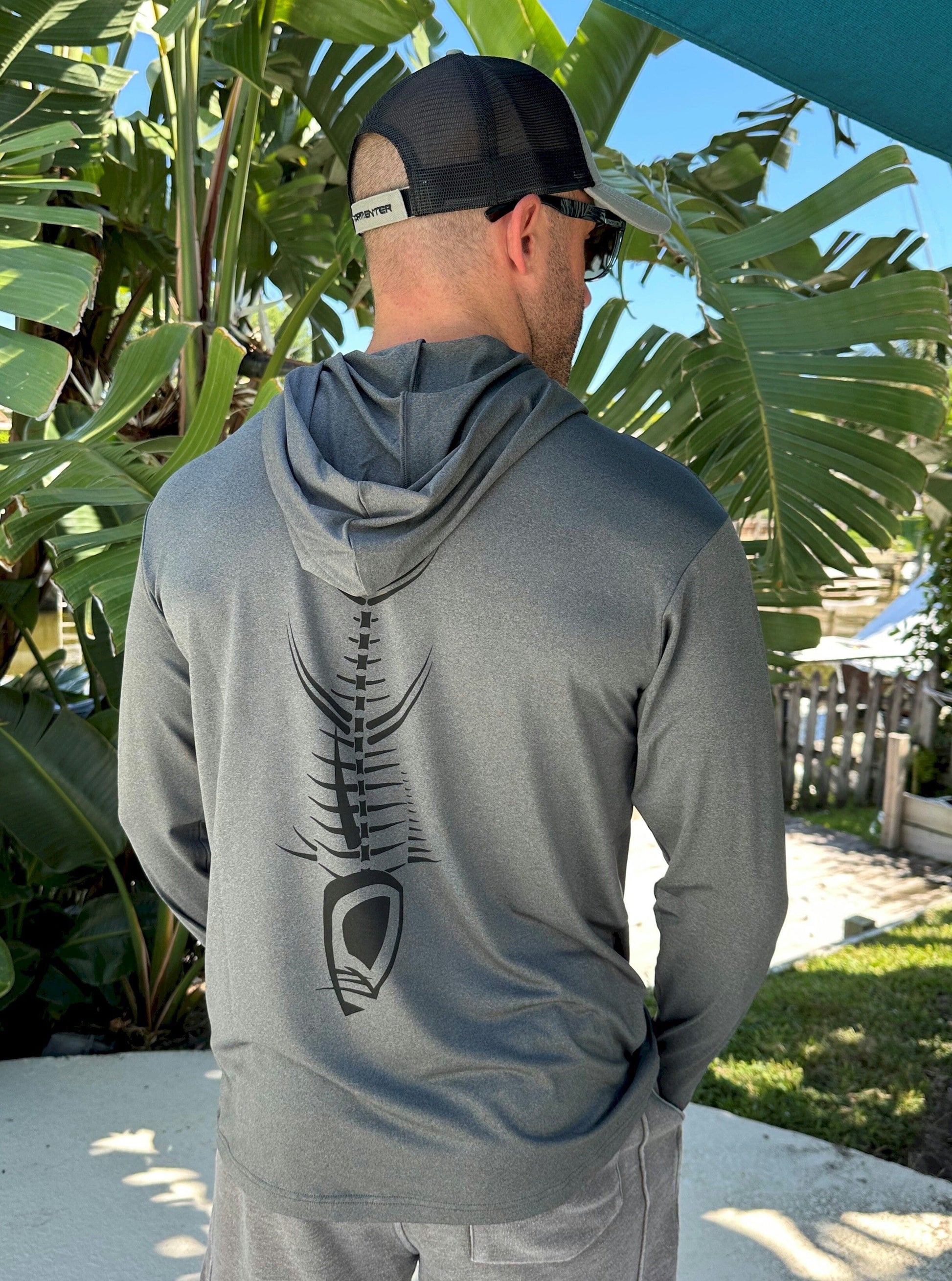 Heather Performance Hoodie - Charcoal - Only $44.99! Men's SPF Ocean Fishing Tops Tormenter Ocean 