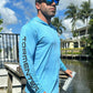 Heather Performance Hoodie - Blue - Only $44.99! Men's SPF Ocean Fishing Tops Tormenter Ocean 