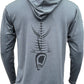Heather Performance Hoodie - Charcoal Men's SPF Ocean Fishing Tops Tormenter Ocean 