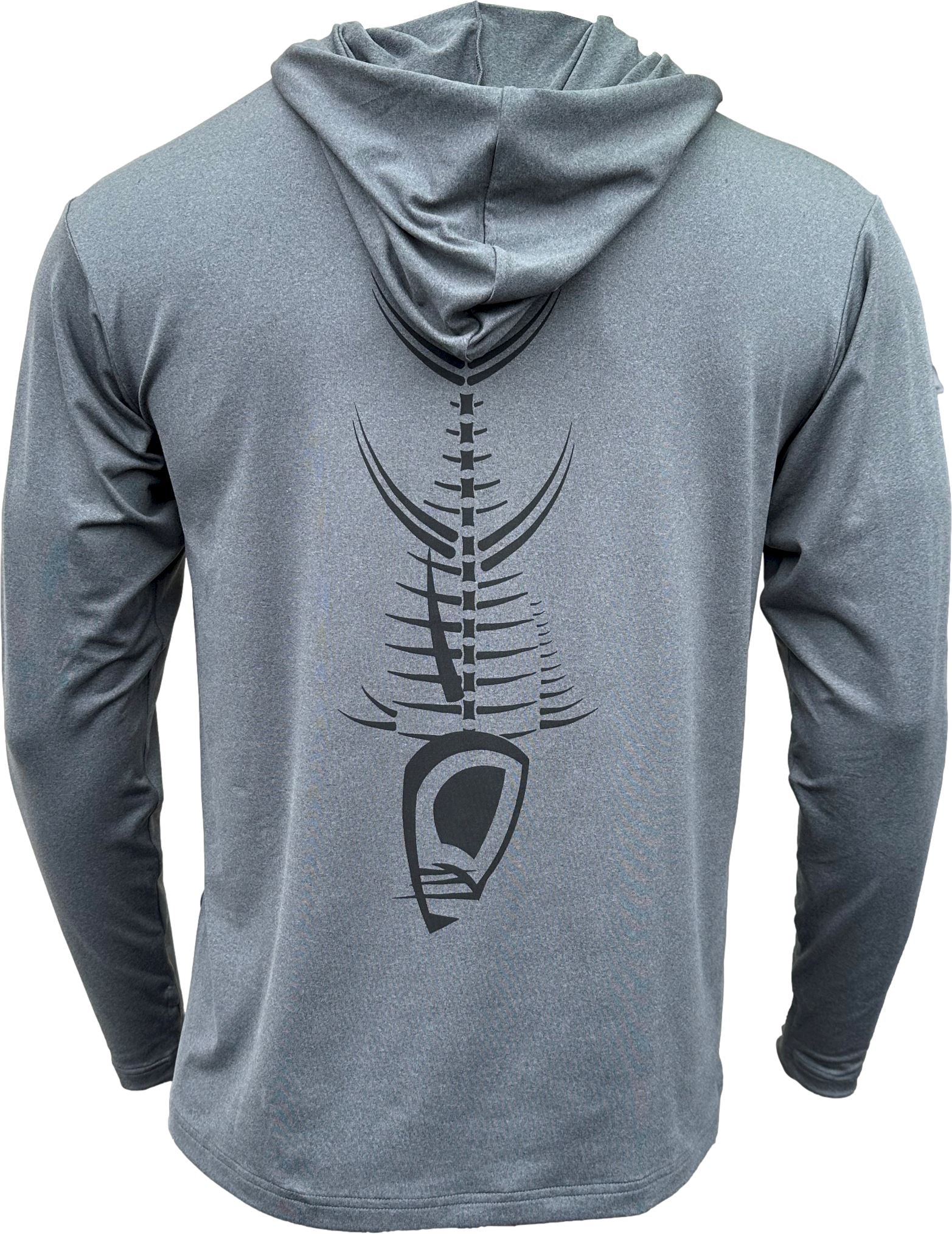 Heather Performance Hoodie - Charcoal Men's SPF Ocean Fishing Tops Tormenter Ocean 