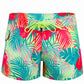 Women's Hibiscus Boardshorts - Yellow Ladies Board Shorts Tormenter Ocean 