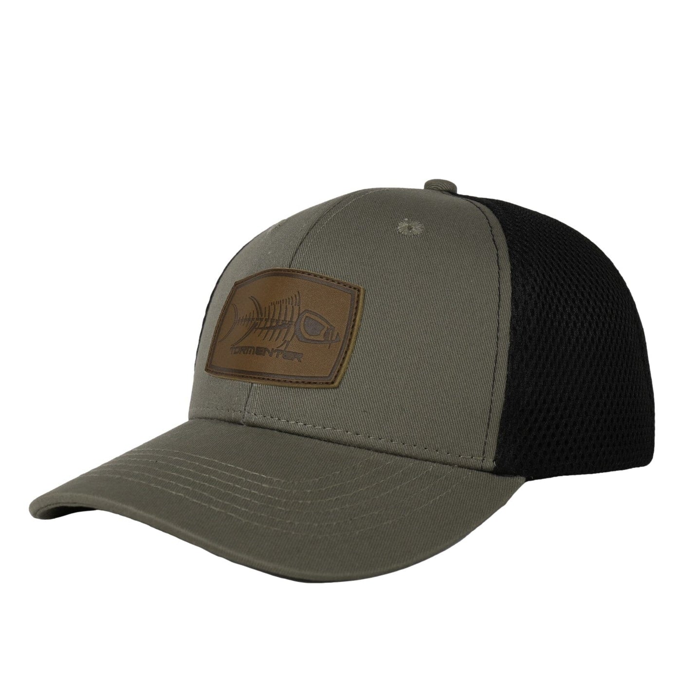 Hat-Sage w/ Leather Patch Head Gear Tormentor Ocean 