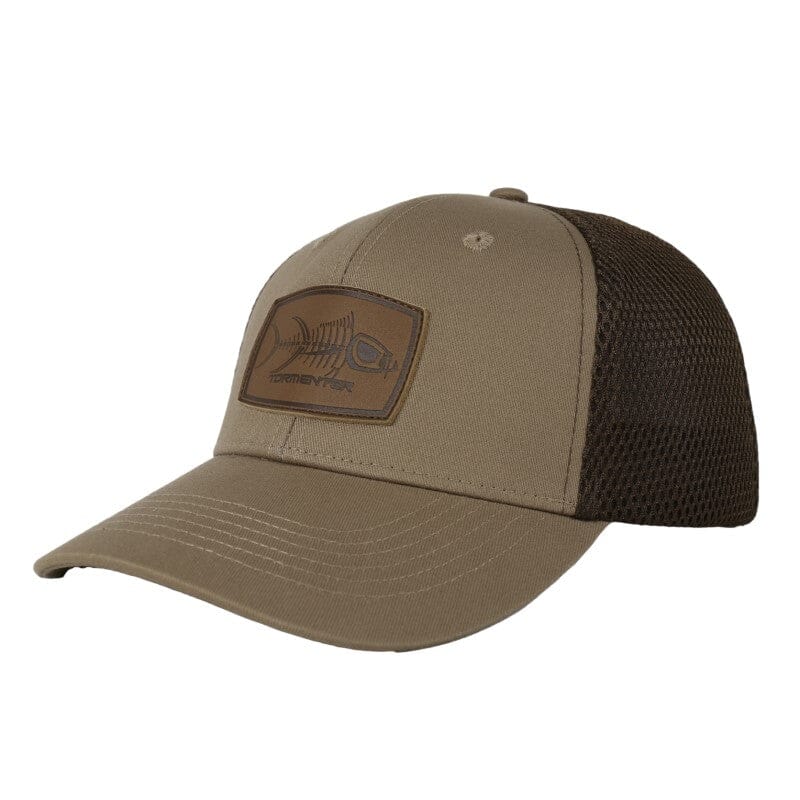 Hat-Brown w/ Leather Patch Head Gear Tormentor Ocean 
