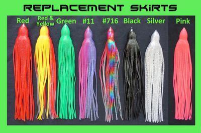 11" Replacement Fishing Skirts - Tormenter Ocean Fishing Gear Apparel Boating SPF Surfing Watersports