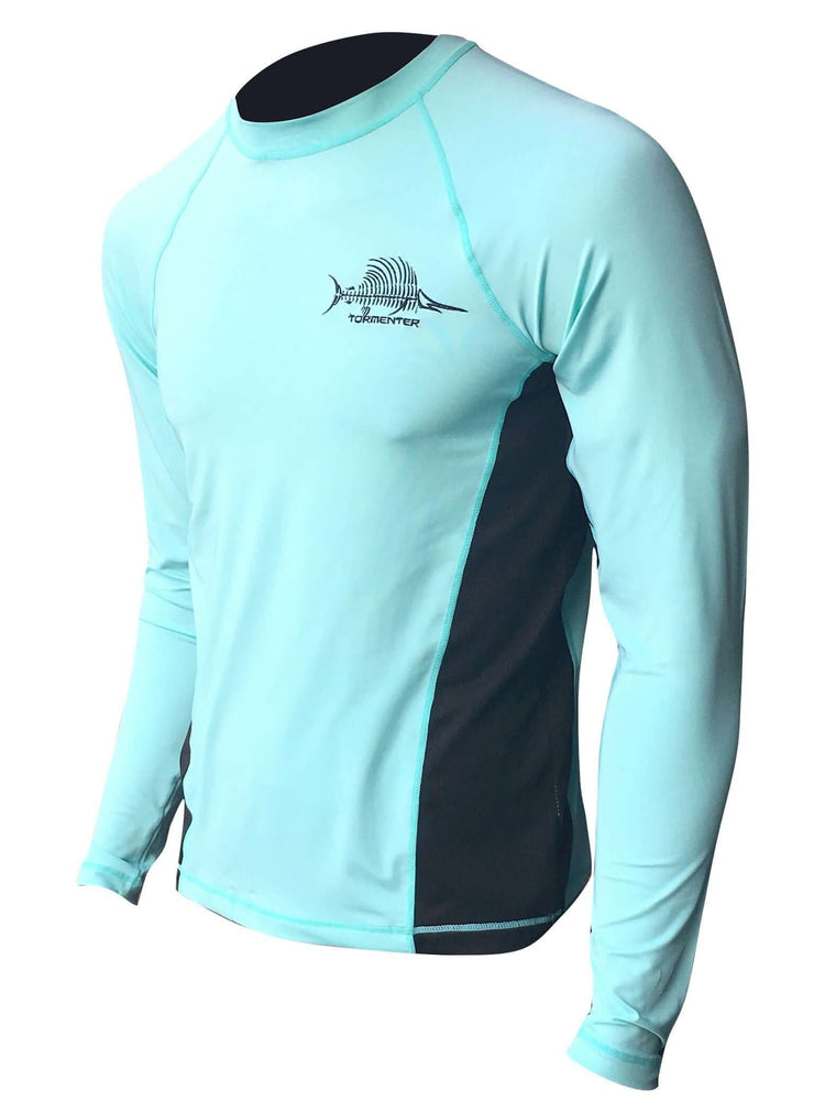 SALE - Sailfish Seafoam Men's SPF Ocean Fishing Tops Tormentor Ocean Medium Seafoam 