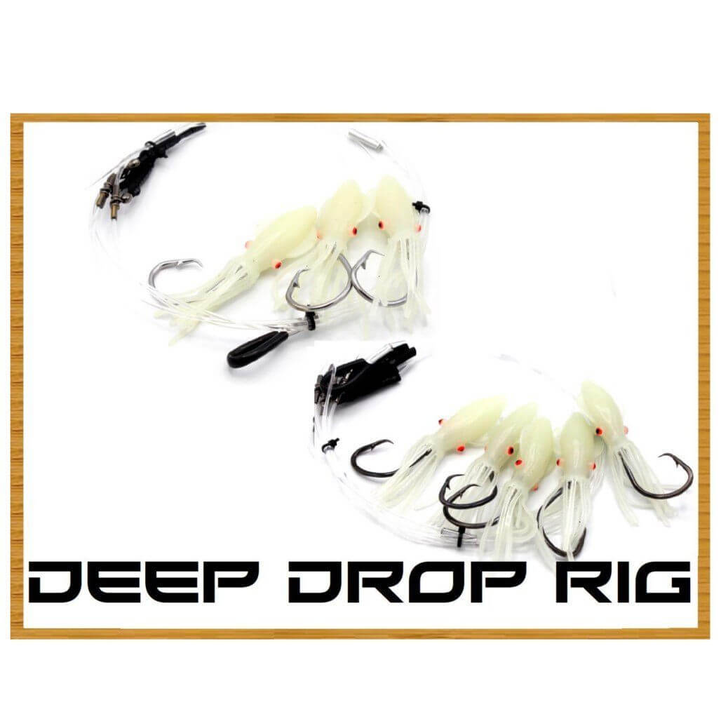 Tormenter Tackle - Glow Squid Deep Drop Rig 3 Hook