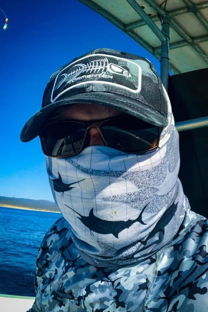 Headwear - Blue Camo Fishing Cap