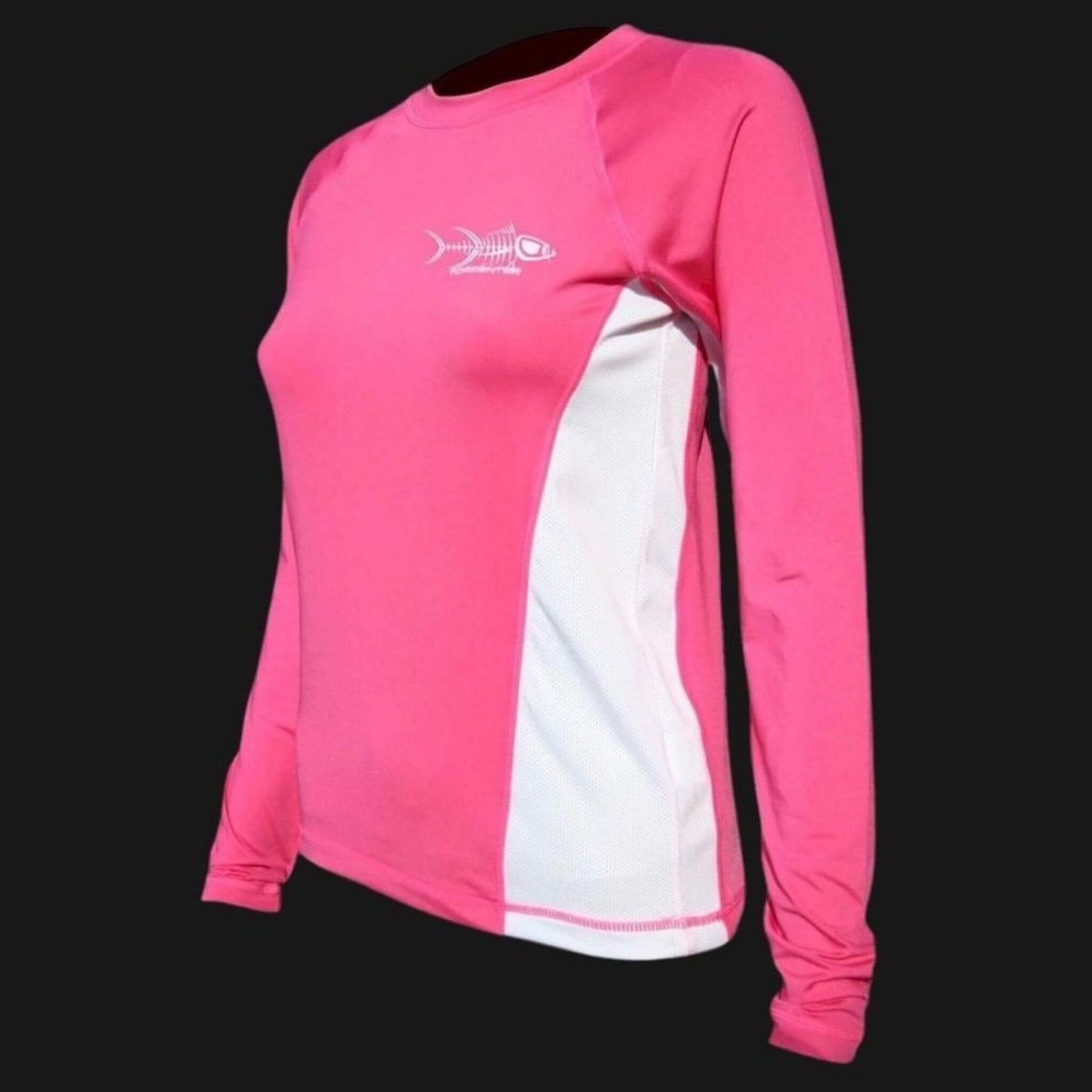 Ladies SPF-50 Performance Shirt - Pink Grouper - SALE Ladies' SPF Shirt Rash Guard Tormenter Ocean 