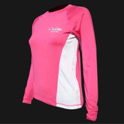 Ladies SPF-50 Performance Shirt - Pink Raging Tuna Ladies' SPF Shirt Rash Guard Tormenter Ocean XXS 