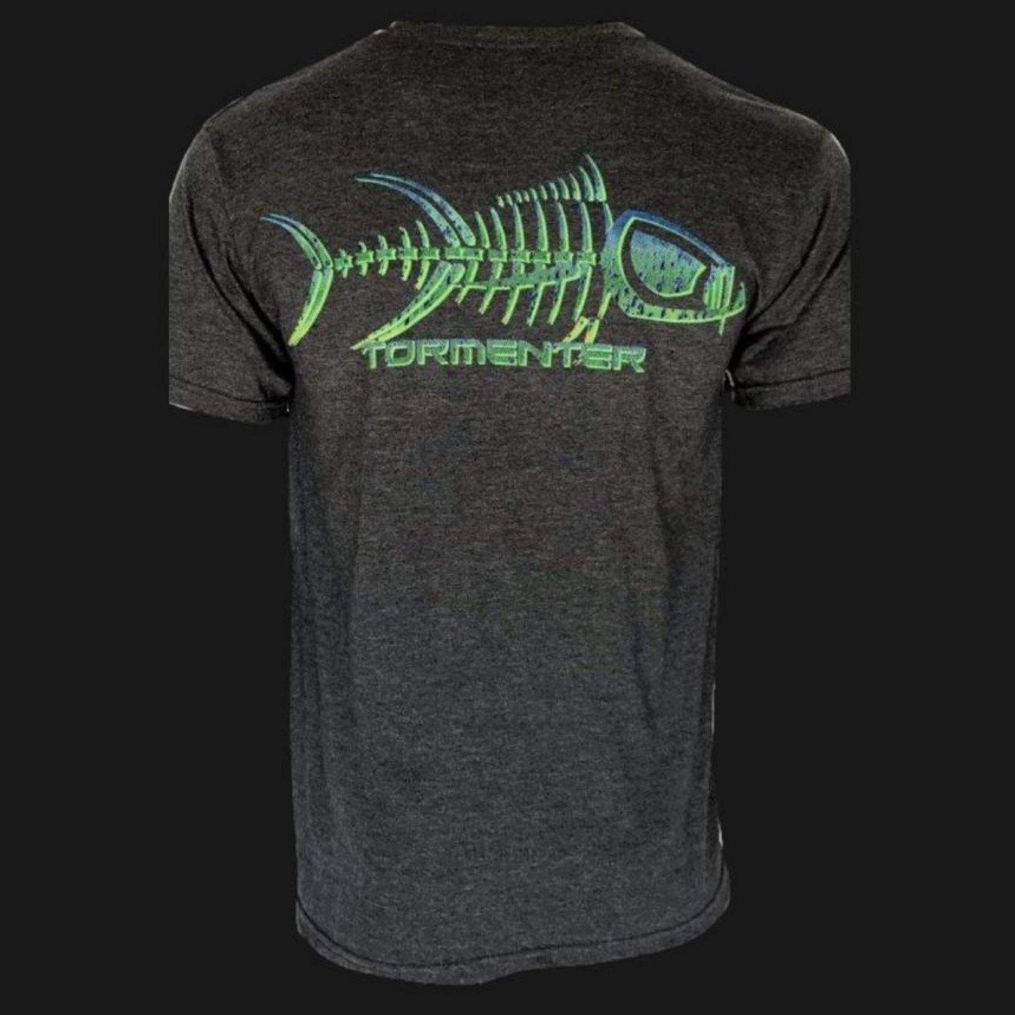 Mahi Skin Charcoal Gray Men’s Fishing T-Shirt Fishing T-Shirts Tormenter Ocean 