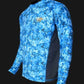 Marlin Blue Camo SPF Fishing Shirt Men's SPF Ocean Fishing Tops Tormentor Ocean 