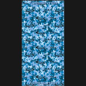 Marlin Camo Blue Neck Gaiter Face Shields Tormentor Ocean