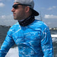 Key Largo Series Hydraflek Blue Longsleeve Performance Shirt Men's SPF Ocean Fishing Tops Tormenter Ocean 