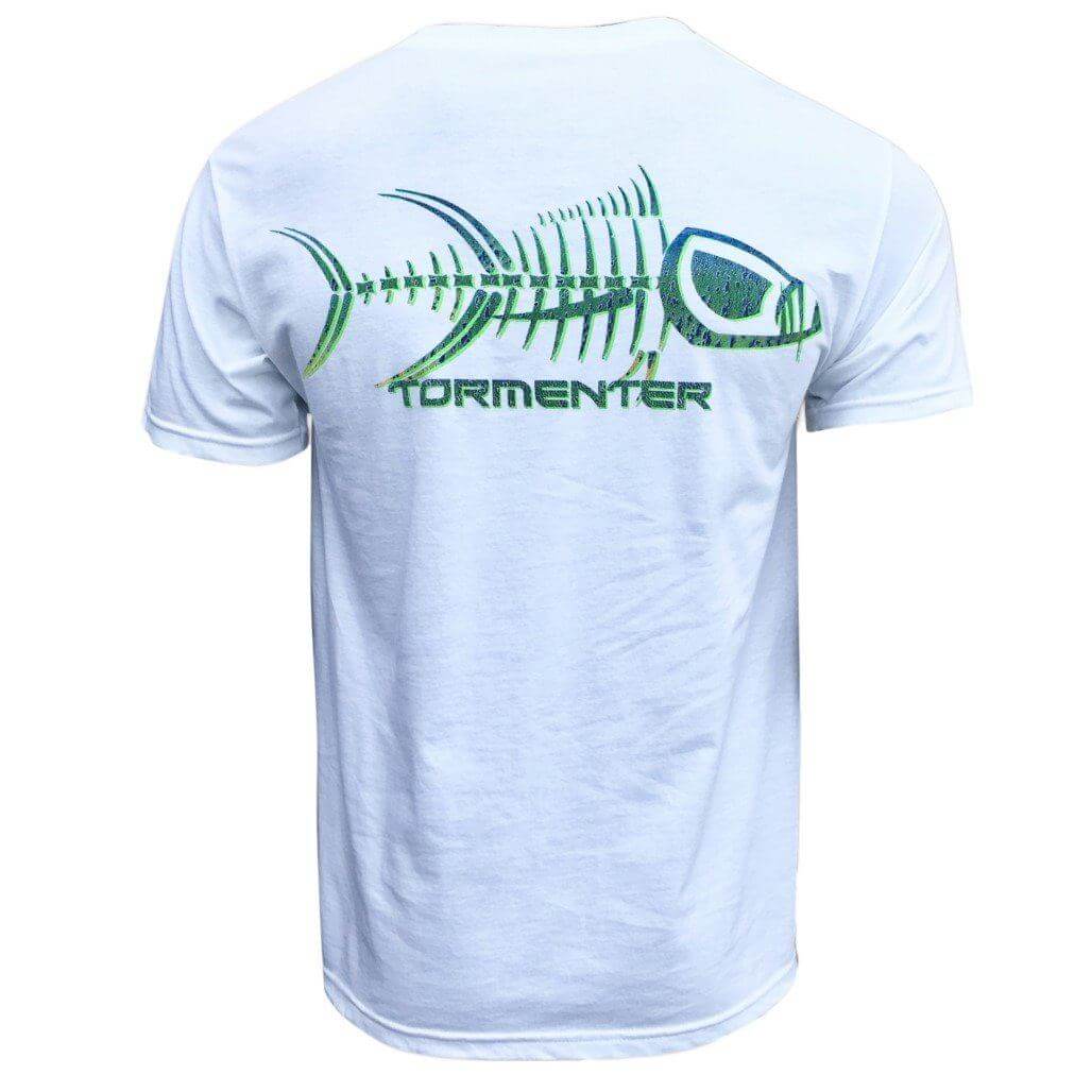 Mahi Skin White Men’s Fishing T-Shirt Fishing T-Shirts Tormenter Ocean 