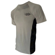 Men’s Graphite Short Sleeve Sports Shirt - Sale Men's SPF Ocean Fishing Tops Tormenter Ocean 