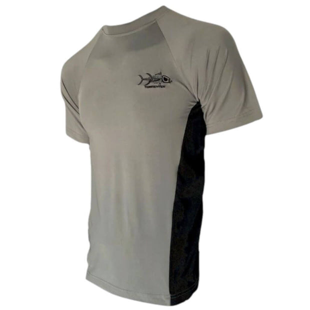 Men’s Graphite Short Sleeve Sports Shirt - Sale Men's SPF Ocean Fishing Tops Tormenter Ocean 