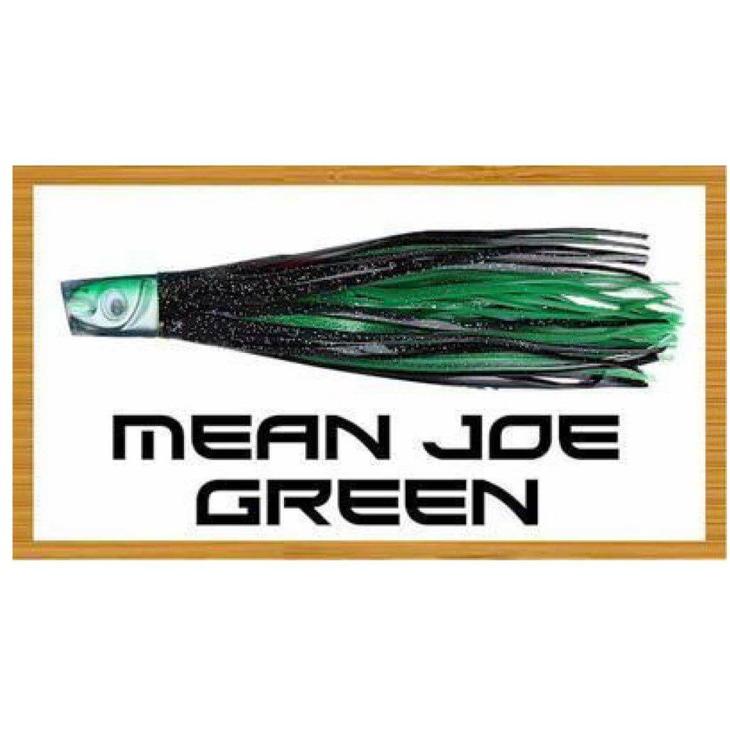 Mullet Head Offshore Trolling Plastics Tormentor Ocean Fishing Gear Mean Joe Green Rigged 