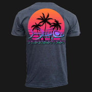 Retro Sunset Men's Fishing T-Shirt Fishing T-Shirts Tormenter Ocean Charcoal S 