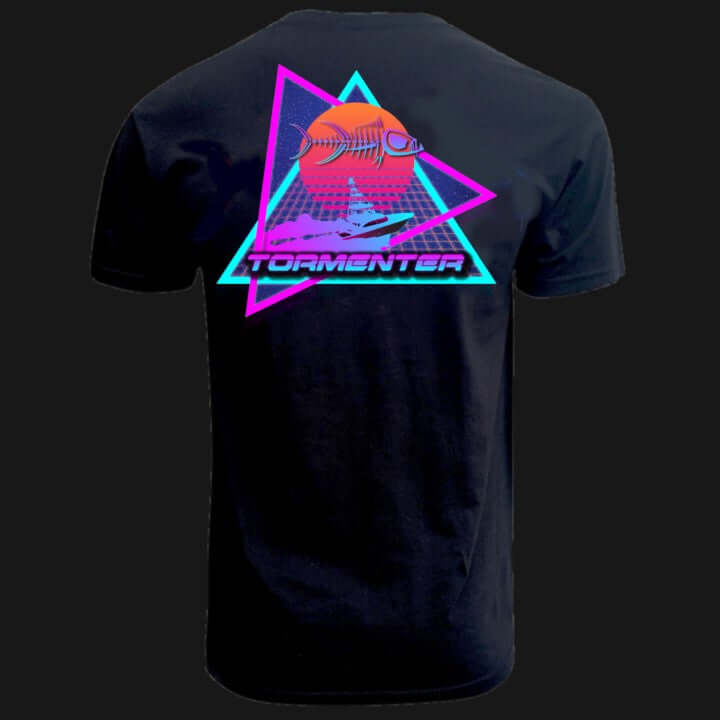Vapor Wake Men's Fishing T-Shirt, Black / M