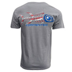 Patriot Gray Men's Fishing T-Shirt Fishing T-Shirts Tormenter Ocean 