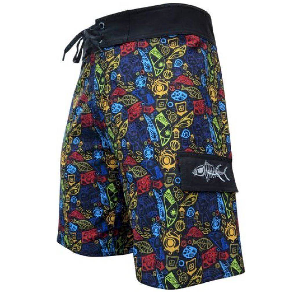 Men s Swimwear Bizarre Fishing Board Shorts