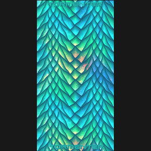 Seafoam Scales Neck Gaiter - IN STOCK Face Shields Tormenter Ocean