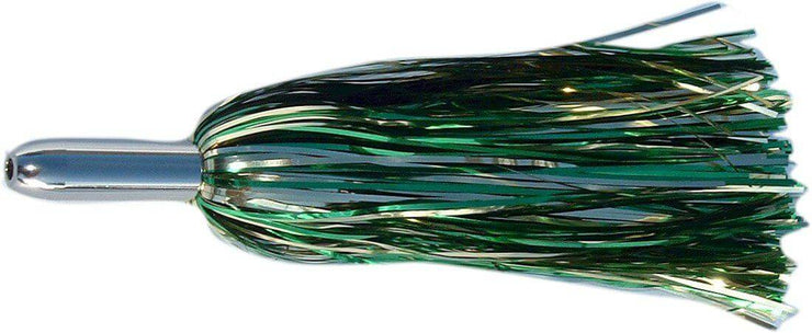 Steel Head Chromed & Aluminum Trolling Lures Tormenter Ocean Green/Yellow Rigged 
