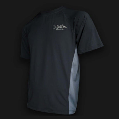 Short Sleeve Black Fishing Shirt - Sale Men's SPF Ocean Fishing Tops Tormenter Ocean 