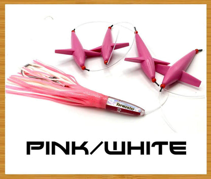 Freaky Bird Chain Daisy Chains & Multi Bait Rigs Tormenter Ocean Pink/White 