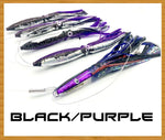 Tuna Mahi Killer Squid Chain Daisy Chains & Multi Bait Rigs Tormenter Ocean Black/Purple 