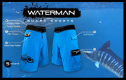 Blue Camo Waterman 5 Pocket Board Shorts - Printed Collection Waterman 5 Pocket Performance Fishing Board Shorts Tormenter Ocean 