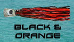 Black & Orange - Big Mouth Trolling Lure - Tormenter Ocean Fishing Gear Apparel Boating SPF Surfing Watersports