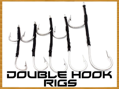 double fish hook nose Fang Hooks Rite Angler The stainless steel hook can be rigged directly in the wire underneath your lure Silver double nose ring ,