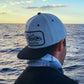 Flat Bill Hat - Gray - Tormenter Ocean Fishing Gear Apparel Boating SPF Surfing Watersports