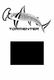 Hammerhead Black Performance Fishing Shirt SPF 50 - Tormenter Ocean Fishing Gear Apparel Boating SPF Surfing Watersports