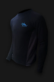 Hammerhead Black Performance Fishing Shirt SPF 50 - Tormenter Ocean Fishing Gear Apparel Boating SPF Surfing Watersports