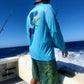 Men's Performance Shirt - Electrified Mahi Men's SPF Ocean Fishing Tops Tormenter Ocean 