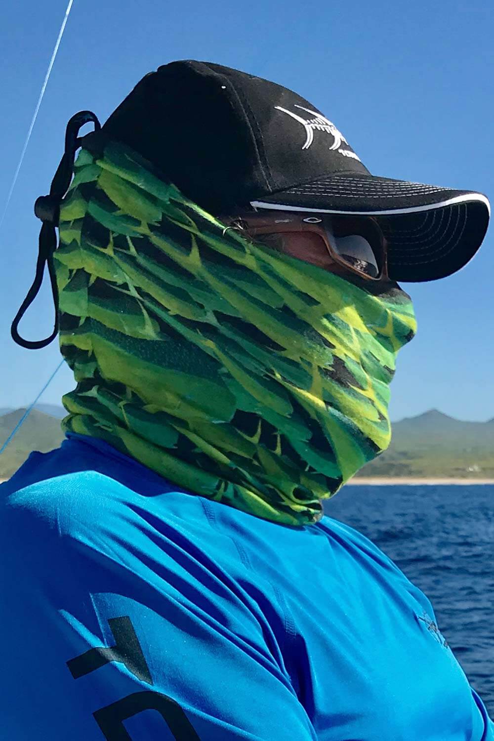 Mahi Charge Neck Gaiter - Tormenter Ocean Fishing Gear Apparel Boating SPF Surfing Watersports