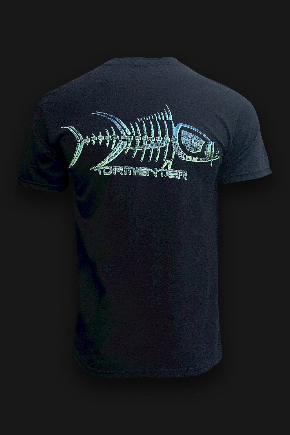 Mahi Skin Black Men’s Fishing T-Shirt, M