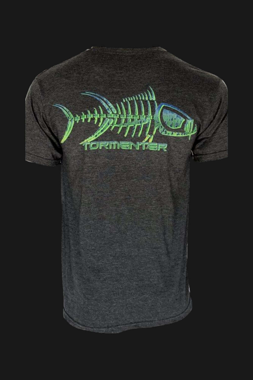 Mahi Skin Charcoal Gray Men’s Fishing T-Shirt