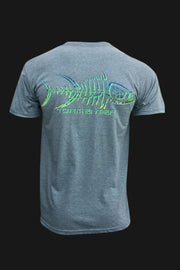 Mahi Skin Gray Men’s Fishing T-Shirt