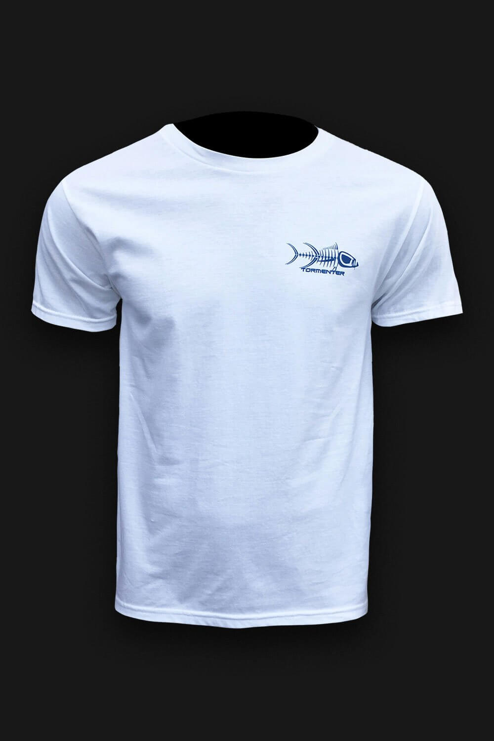Mahi Skin White Men’s Fishing T-Shirt, S