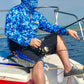 Marlin Blue Camo SPF Fishing Shirt - Tormenter Ocean Fishing Gear Apparel Boating SPF Surfing Watersports