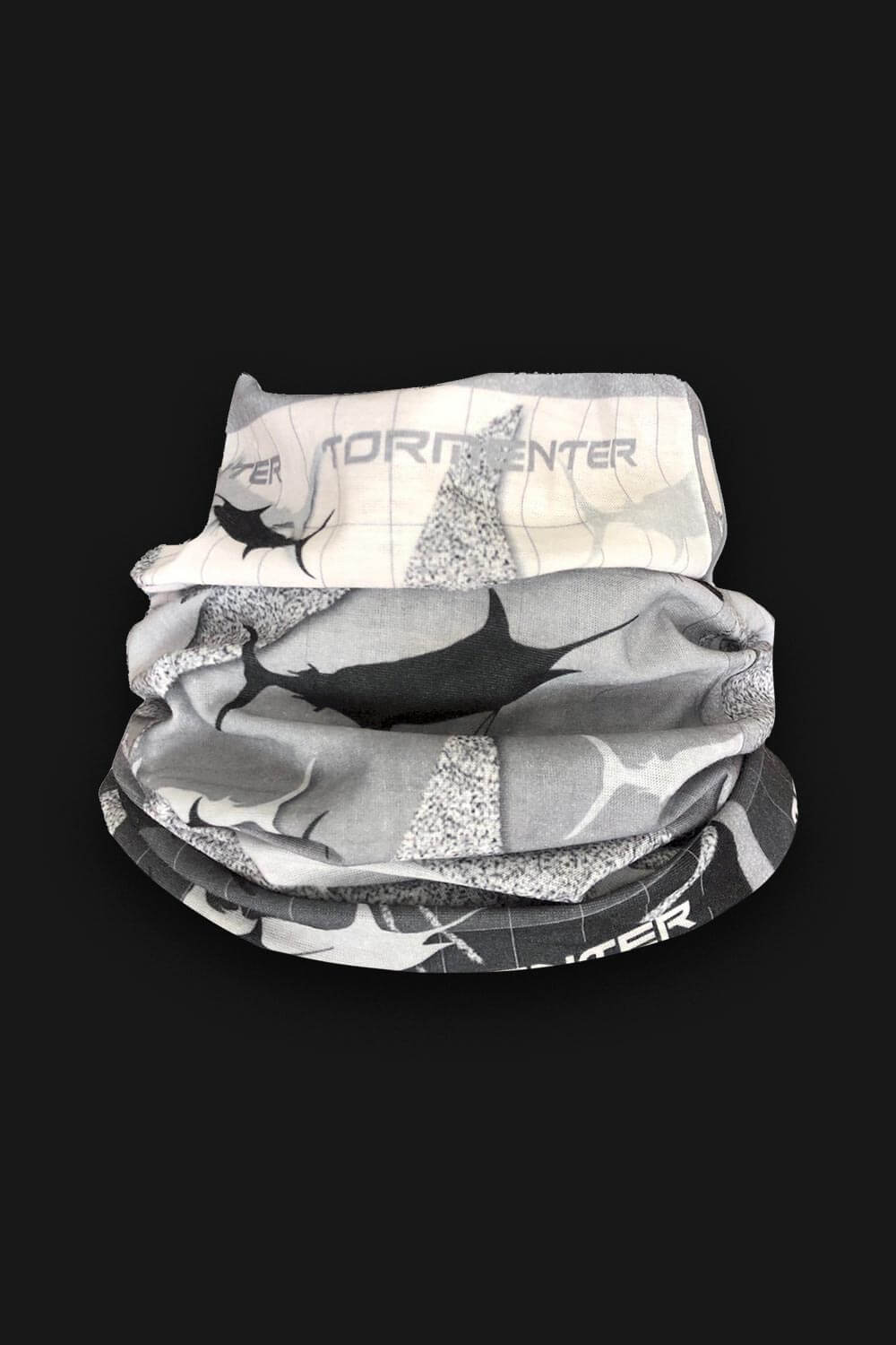 Marlin Grayscale Neck Gaiter - Tormenter Ocean Fishing Gear Apparel Boating SPF Surfing Watersports