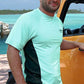 Men’s Seafoam Short Sleeve Sports Shirt - Tormenter Ocean Fishing Gear Apparel Boating SPF Surfing Watersports