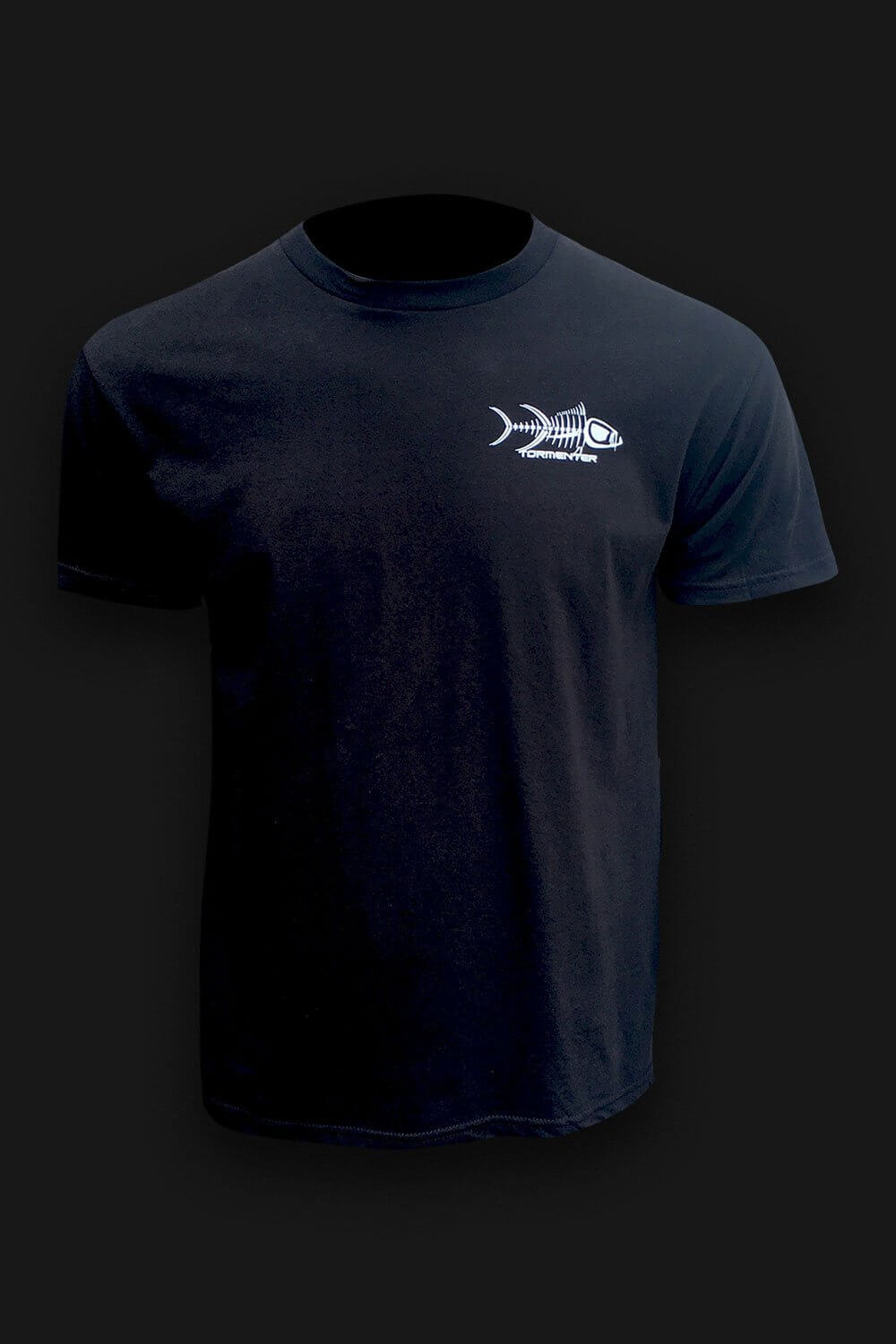 Patriot Black Men's Fishing T-Shirt - Tormenter Ocean Fishing Gear Apparel Boating SPF Surfing Watersports