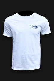 Patriot White Men’s Fishing T-Shirt - Tormenter Ocean Fishing Gear Apparel Boating SPF Surfing Watersports