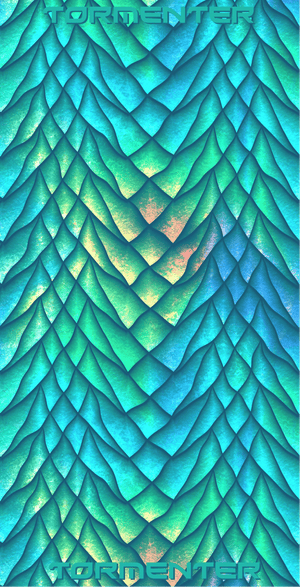 Seafoam Scales Neck Gaiter