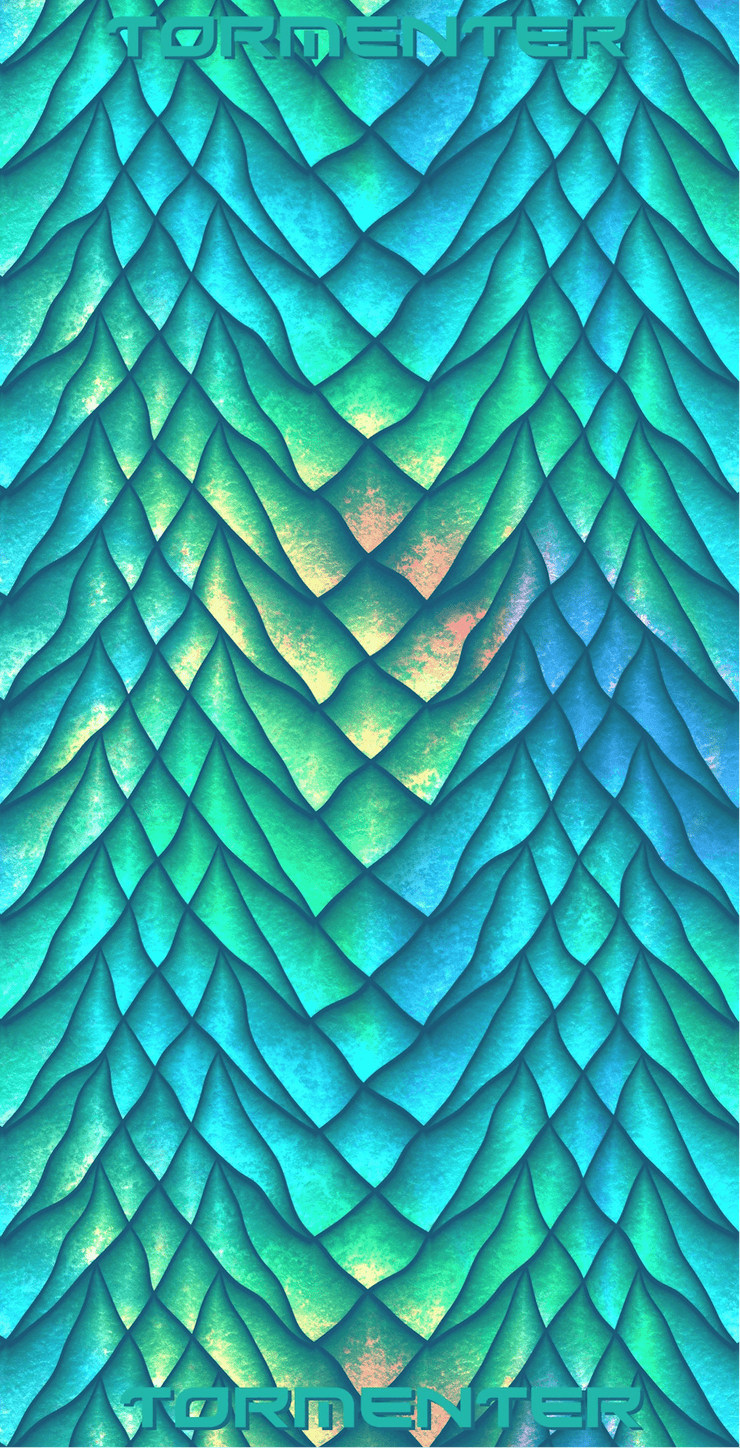 Seafoam Scales Neck Gaiter - IN STOCK