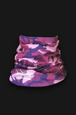 Violet camo neck & face shield - Tormenter Ocean Fishing Gear Apparel Boating SPF Surfing Watersports